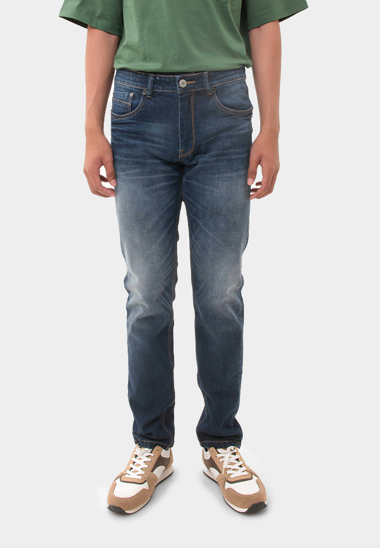 MANZONE Celana Panjang Pria Denim THRON-BLUE