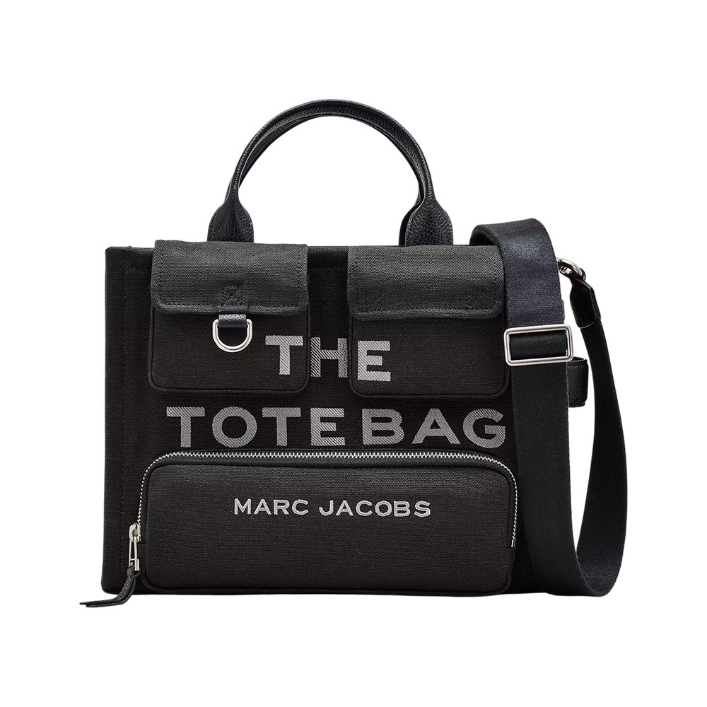 Marc Jacobs The Cargo Canvas Medium Tote Bag Black