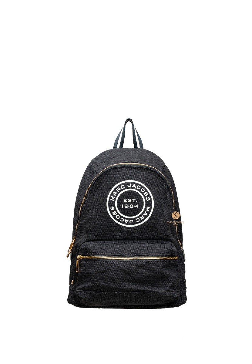 Marc Jacobs Canvas Signet Backpack Black
