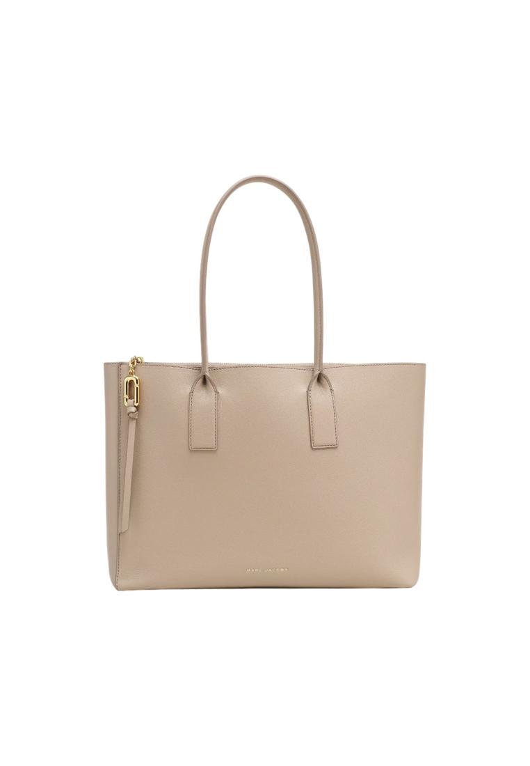 Marc Jacobs Pop J Marc Work Tote Bag Pebble Leather Light Slate