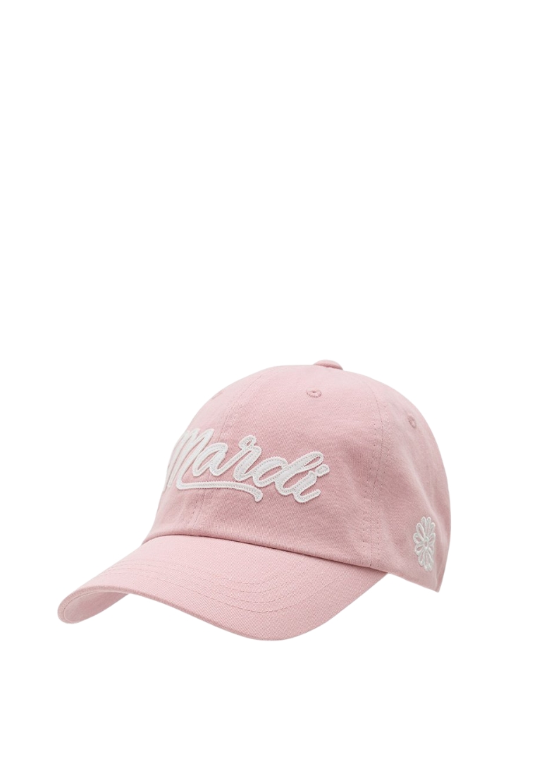 Mardi Mercredi [ACTIF] Cap Mardi Vintage Felt Logo - Pink Ivory