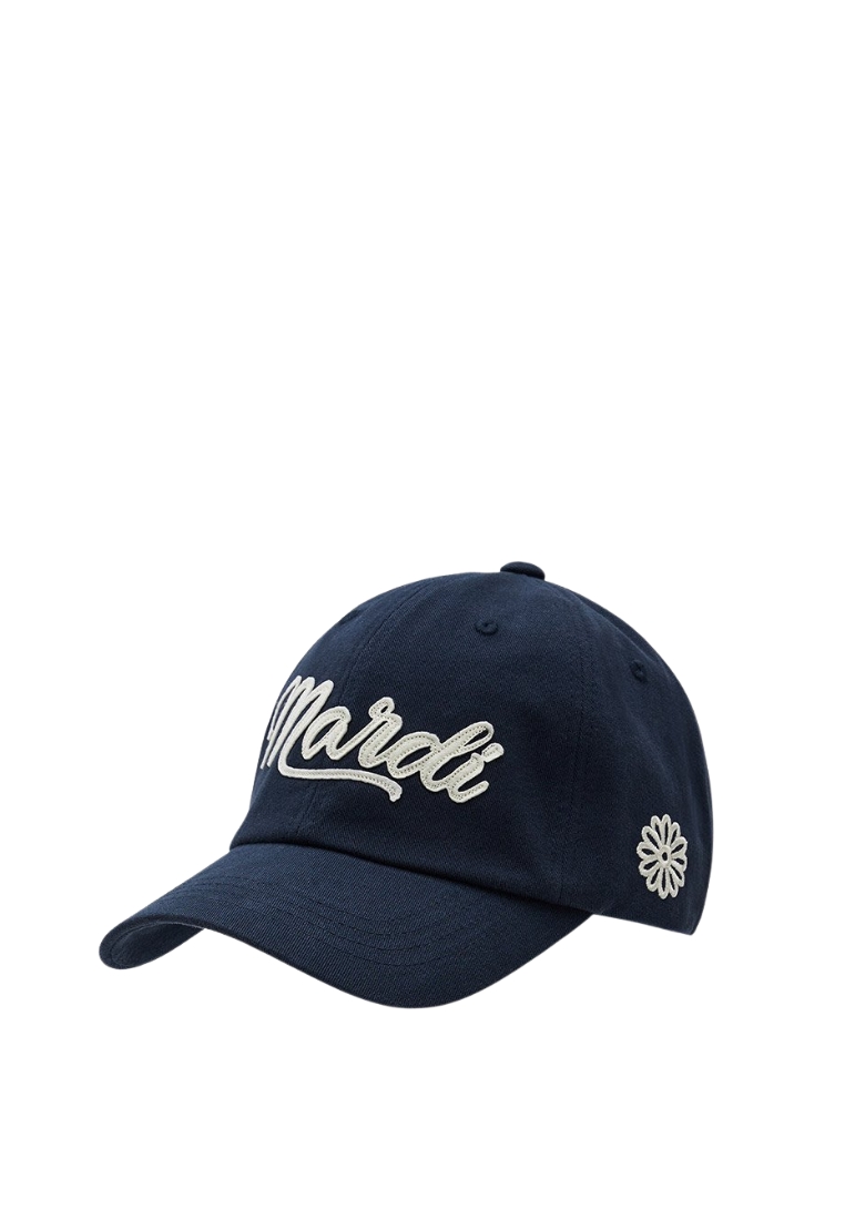 Mardi Mercredi [ACTIF] Cap Mardi Vintage Felt Logo - Navy Cream