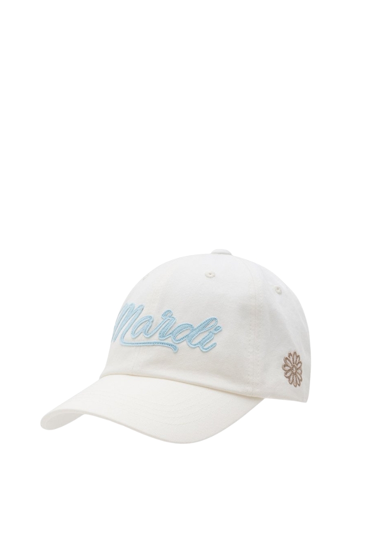 Mardi Mercredi [ACTIF] Cap Mardi Vintage Felt Logo - White Mint