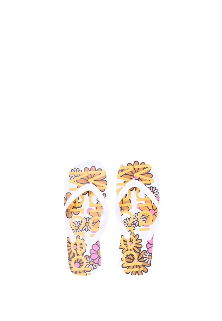 Mardi Mercredi Flip Flops - Mardi Blossom White