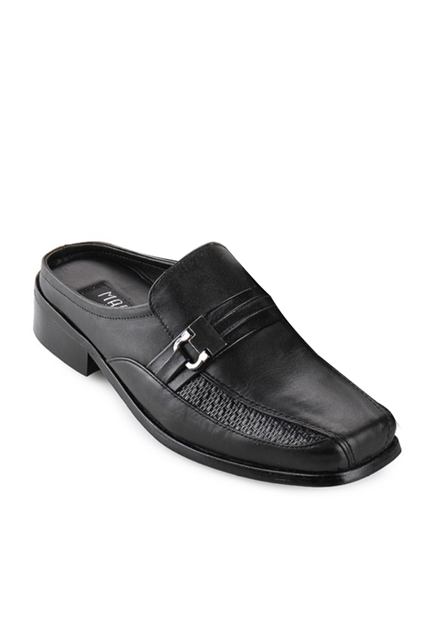 Marelli Sepatu sandal slop pantofel kulit asli - Cooper