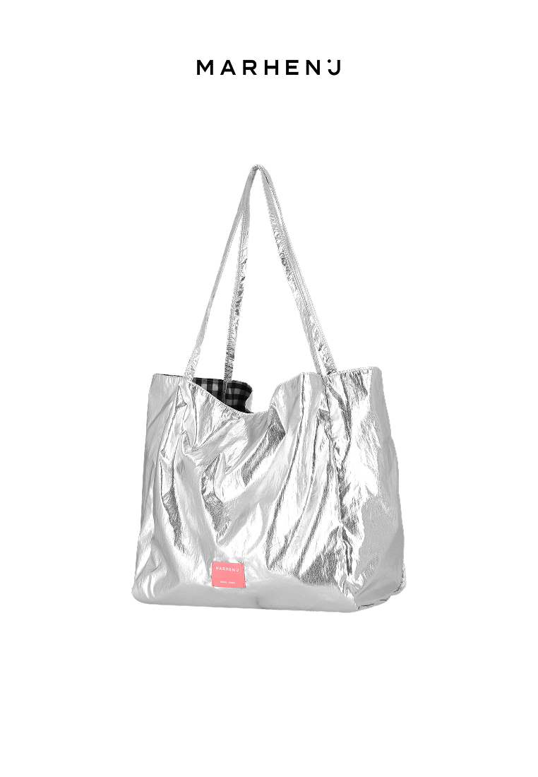 Marhen J DAMOA Canvas Shoulder Bag Silver