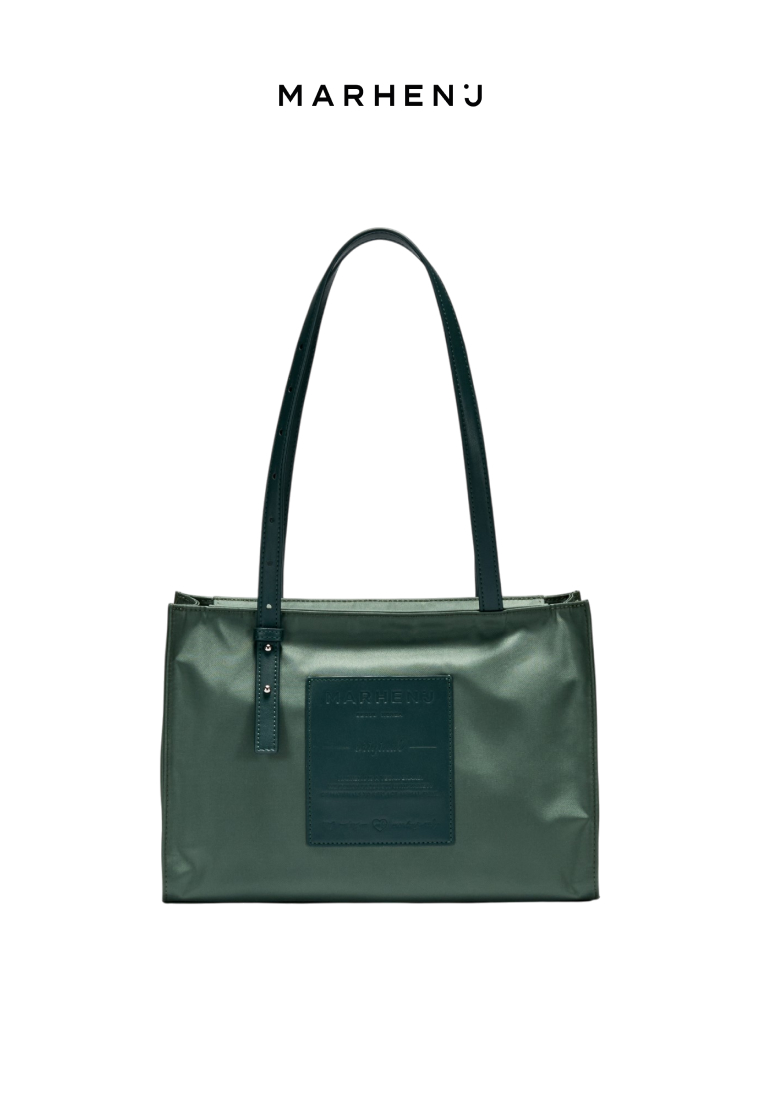 MARHEN J PORTER COMPACT Lightweight 2-WAY Tote Shoulder Bag Forest Green