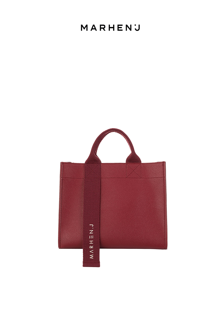 Marhen J CINDY Vegan Leather Crossbody Bag Burgundy