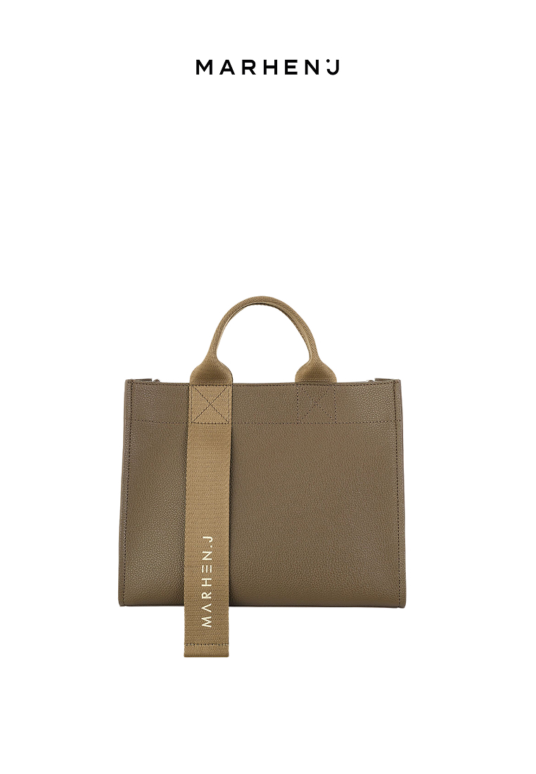 Marhen J CINDY Vegan Leather Crossbody Bag Taupe