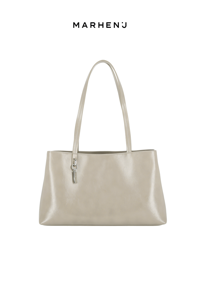 Marhen J LOMI L Vegan Leather Shoulder Bag Sand