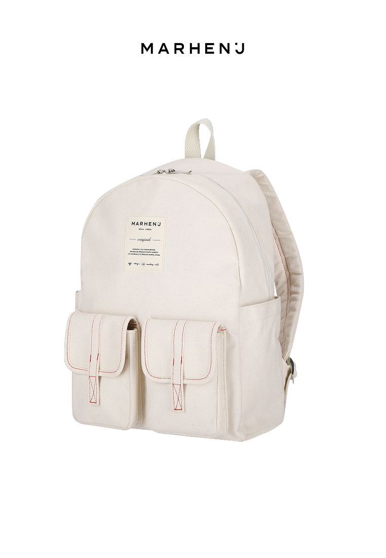 Marhen J MARK L Canvas Backpack Ivory