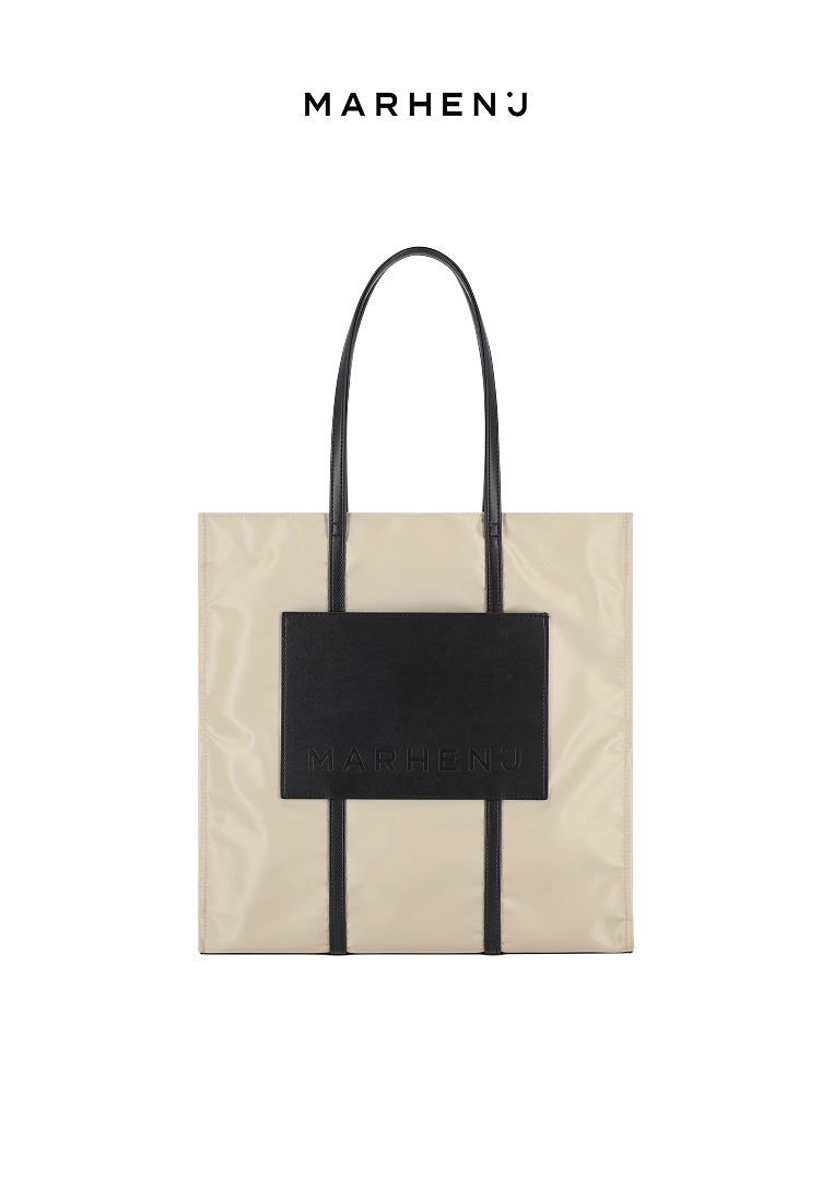 MARHEN J JOY EQ Nylon Shoulder Bag Beige