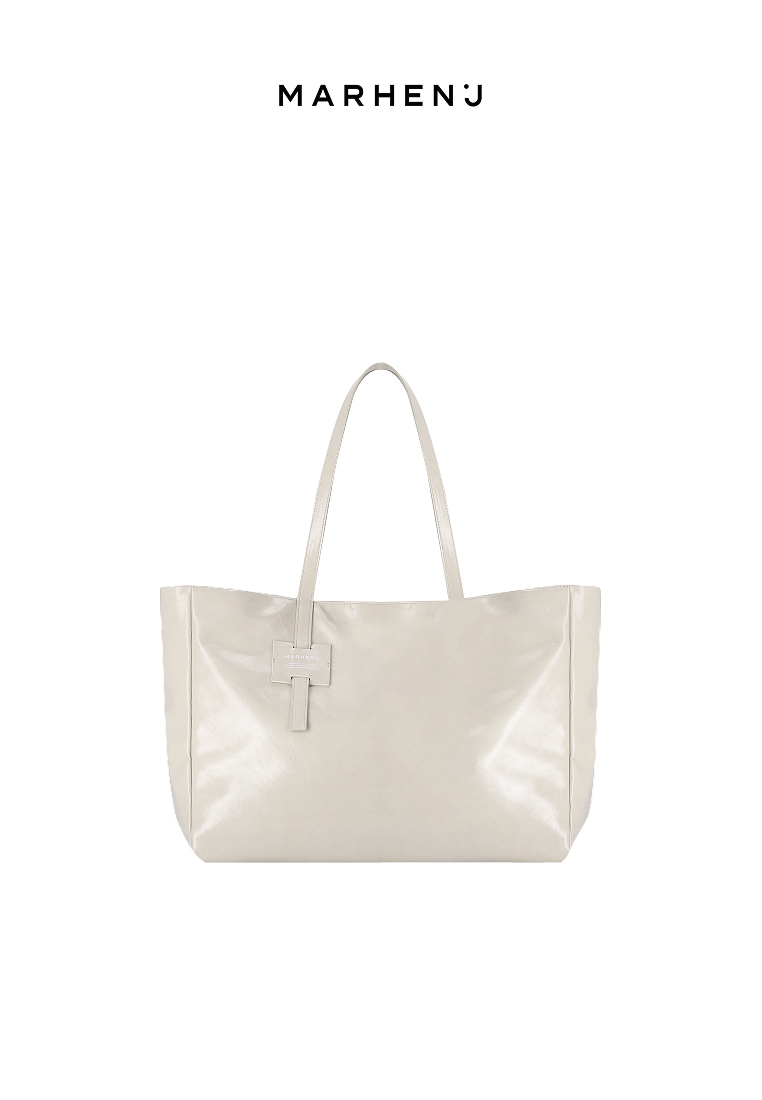 Marhen J ANNA L Vegan Leather Shoulder Bag Beige