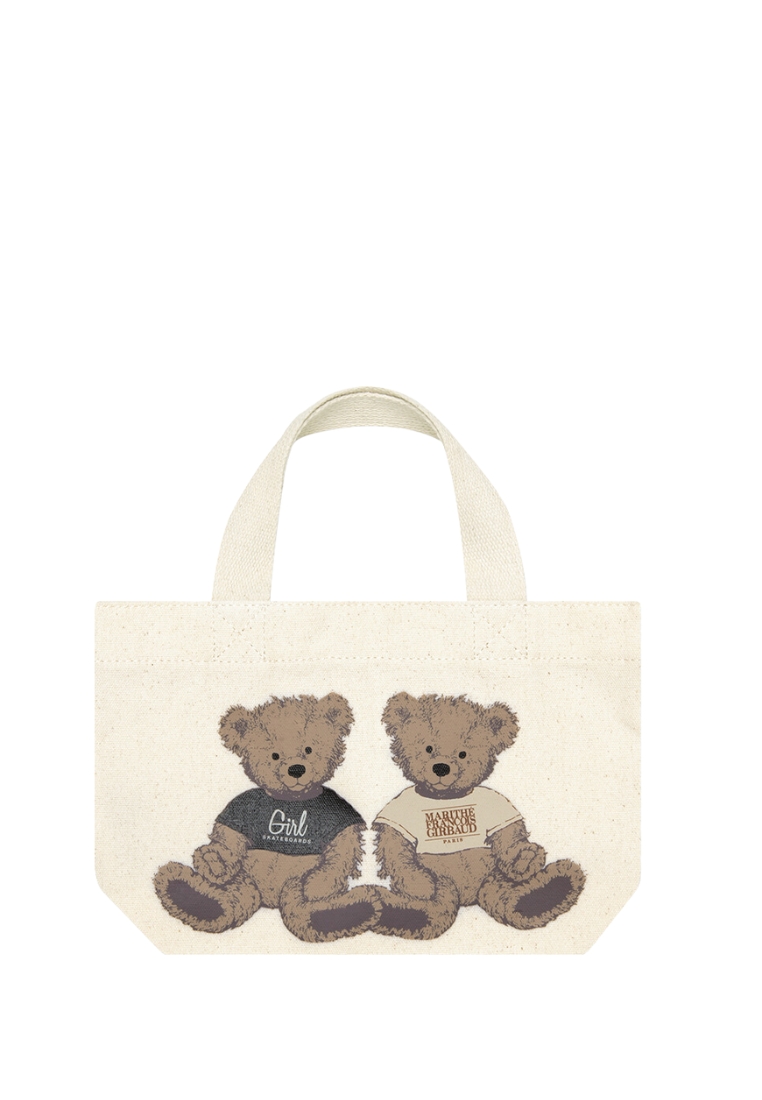 Marithe + Francois Girbaud GIRL X MFG TWIN BEAR MINI TOTE NATURAL