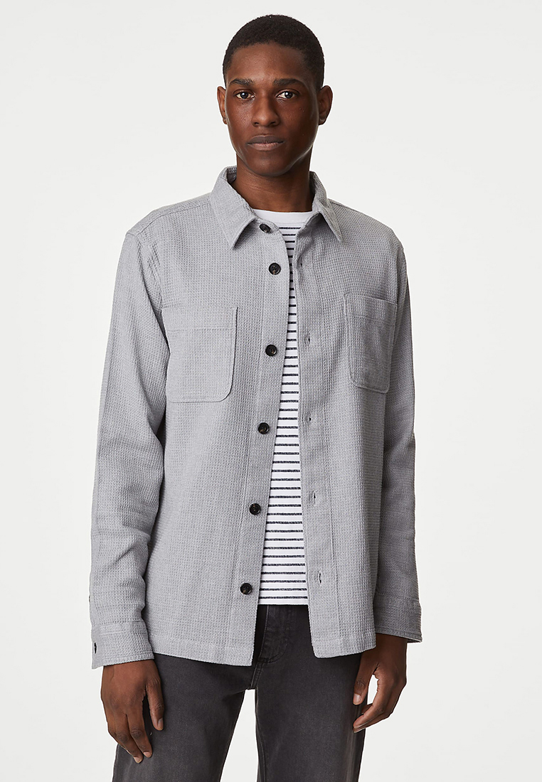 Marks & Spencer Pure Cotton Waffle Overshirt