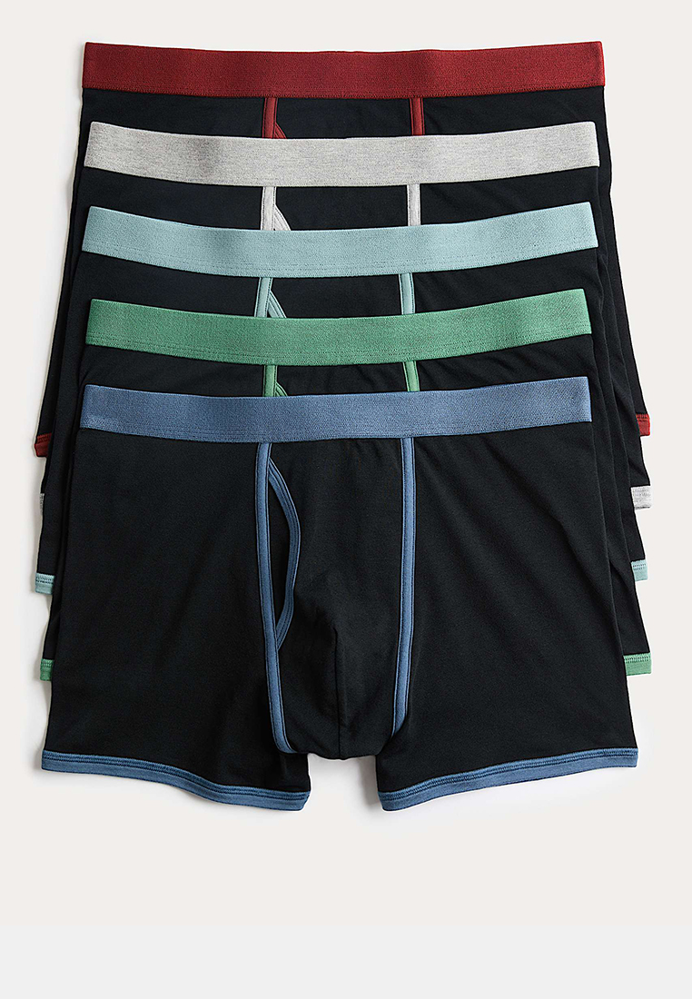 Marks & Spencer 5 Pack Cotton Stretch Cool & Fresh Trunks