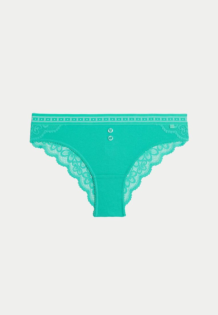 Marks & Spencer Lotta Ribbed Brazilian Knickers with Cotton