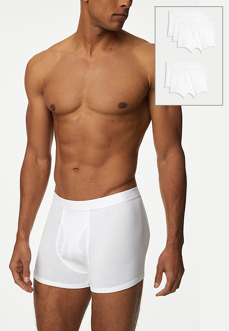 Marks & Spencer 5pk Cotton Stretch Cool & Fresh Trunks