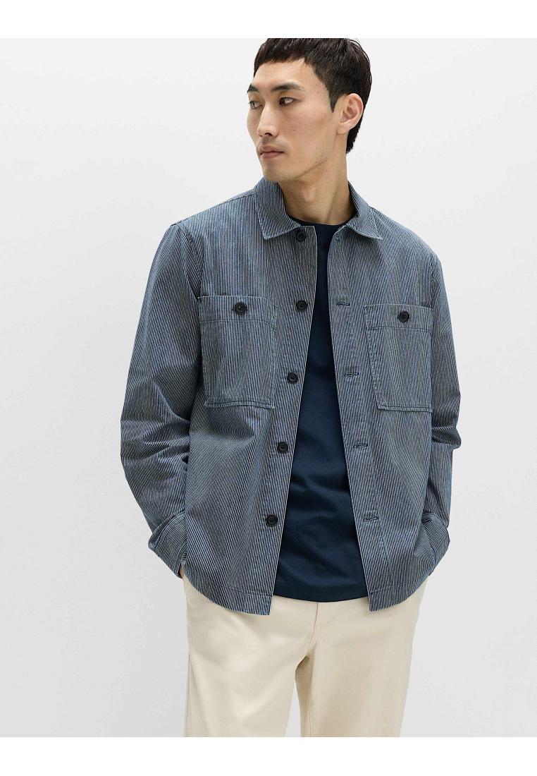 Marks & Spencer Pure Cotton Striped Overshirt