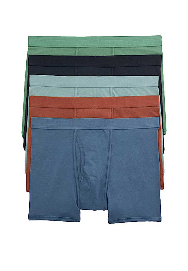 Marks & Spencer 5 Pack Cotton Stretch Cool & Fresh Trunks