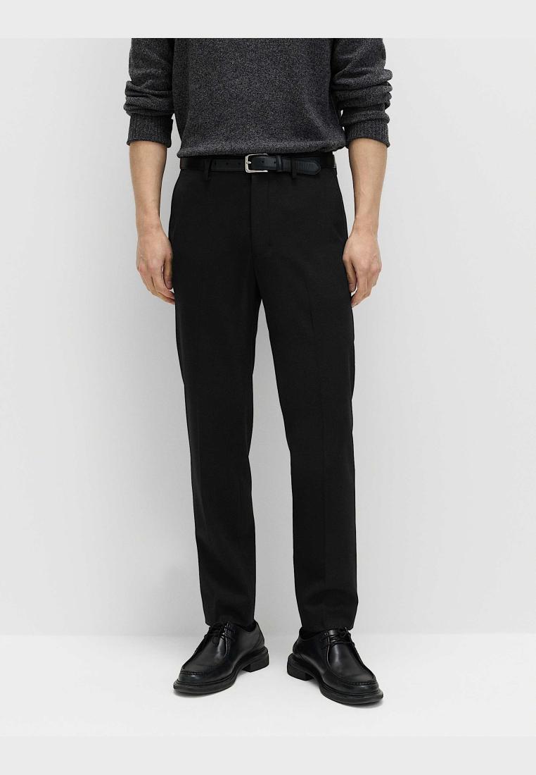 Marks & Spencer Regular Fit Wool Blend Trousers