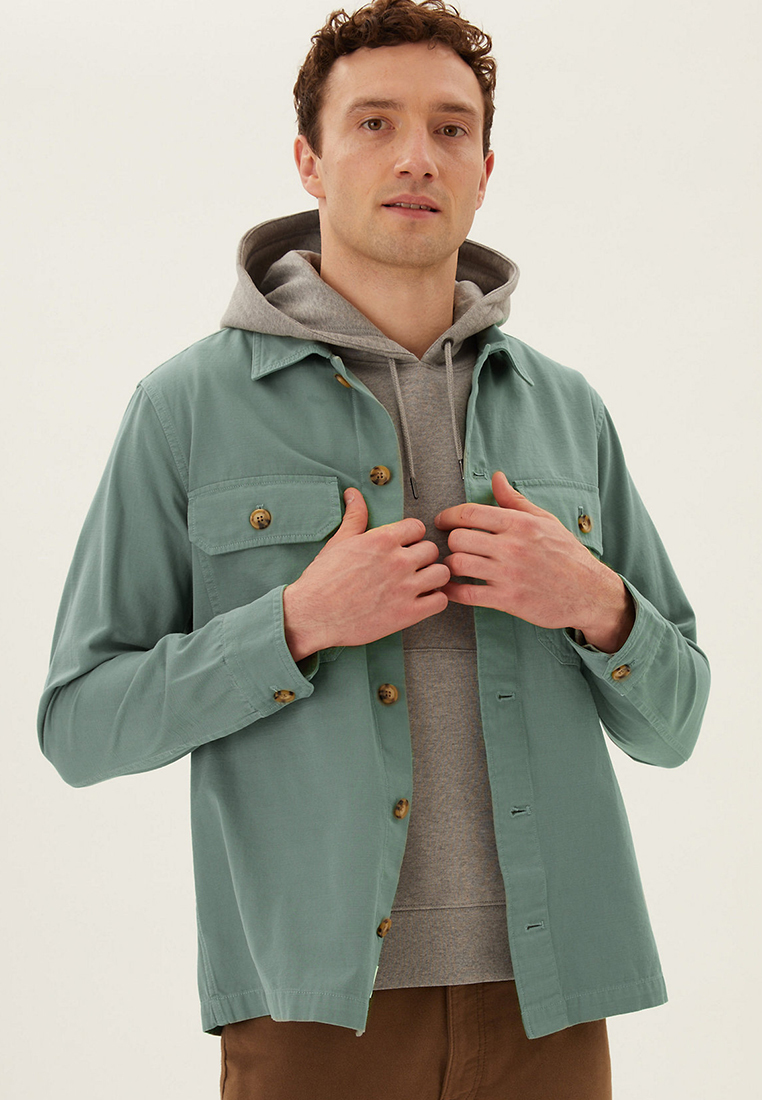 Marks & Spencer Pure Cotton Garment Dyed Overshirt