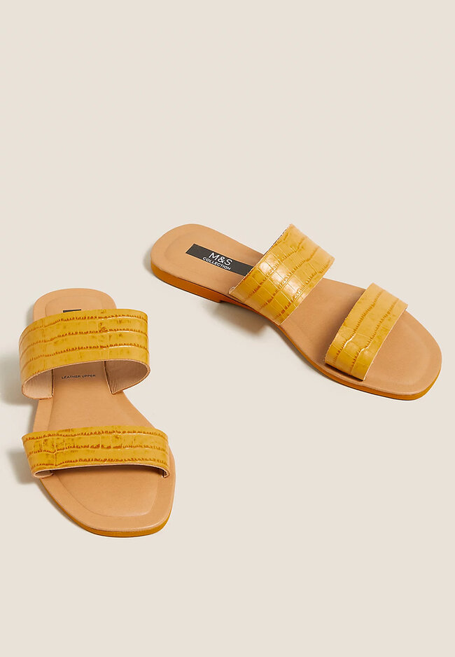 marks and spencer yellow sandals