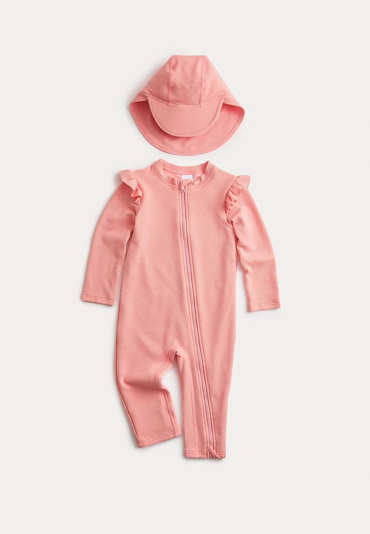 Marks & Spencer 2pc Textured All in One Swim Set