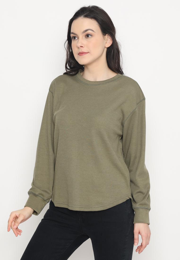 MATSUDA Kaos Waffle Lengan Panjang