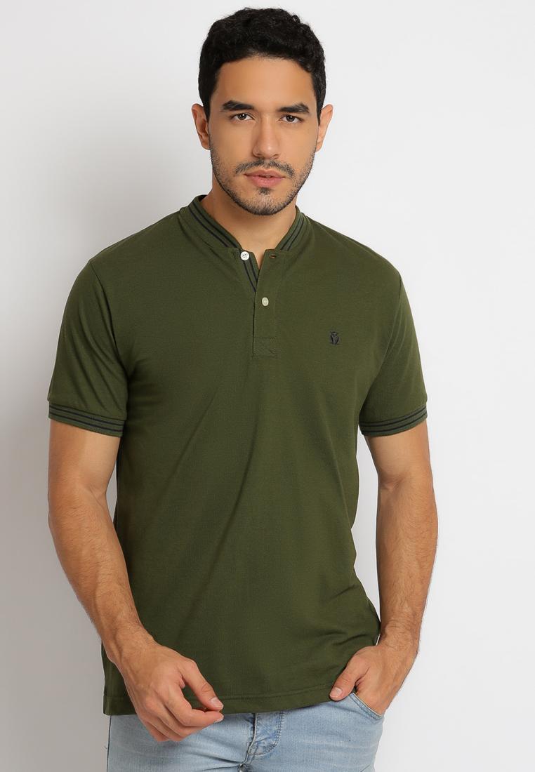 Matsuda Kaos Henley Pique Hino