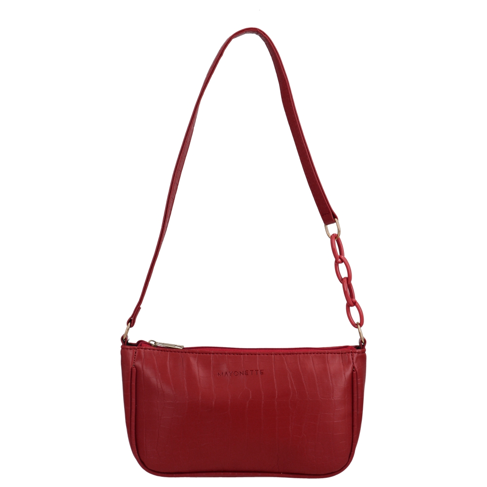 MAYONETTE MYNT by Mayonette Vanda Shoulder Bag Vintage Croco Bag Tas Wanita Terbaru 2021 - Maroon
