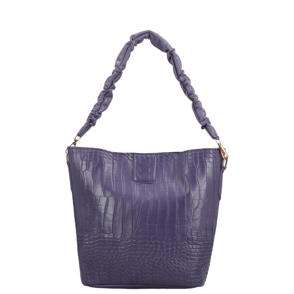 MAYONETTE Eunji Croco Shoulder Bag - Tas Selempang Wanita Terbaru 2021 - Lilac