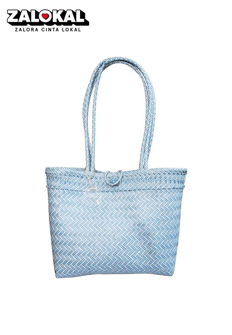 Mayonette Naturel Adinda Tas Anyaman Anyam Plastik Handmade