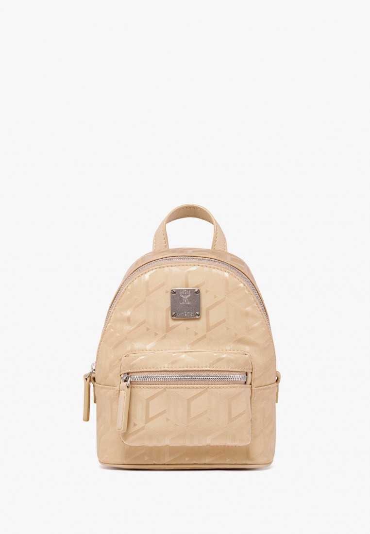 MCM Stark Bebe Boo Backpack in Cubic Jacquard Nylon