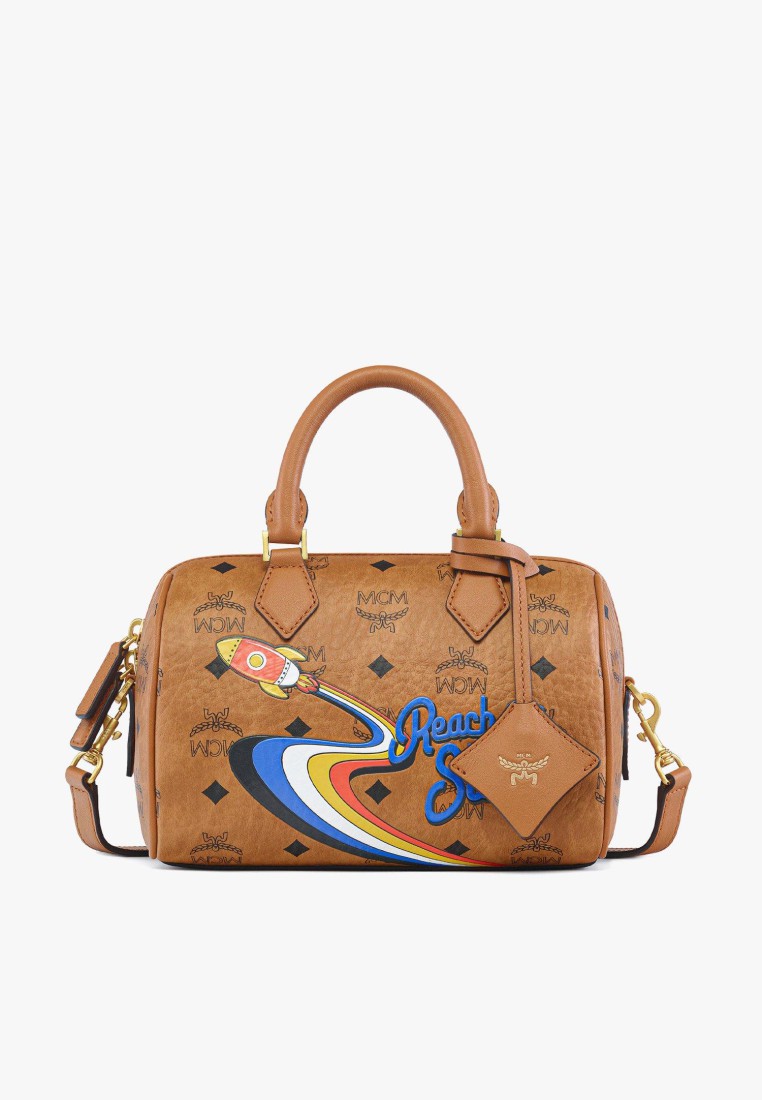 MCM Ella Boston Bag in Rocket Visetos