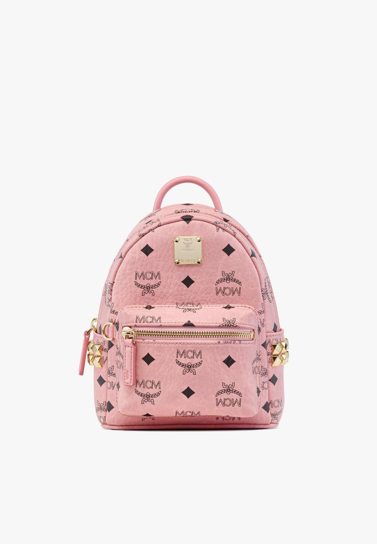 MCM Stark Bebe Boo Side Studs Backpack in Visetos