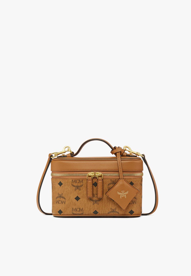 MCM Aren Vanity Case in Visetos Leather Mix