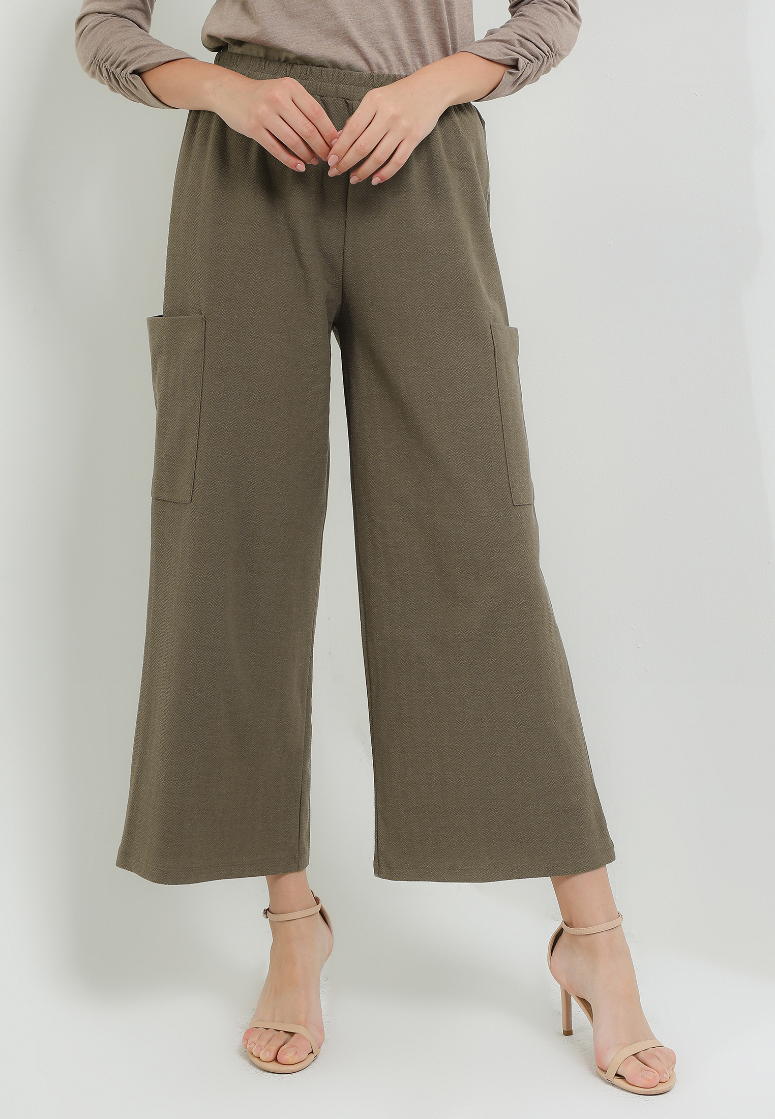 MFMW Fawn Celana Panjang Kulot Dark Olive