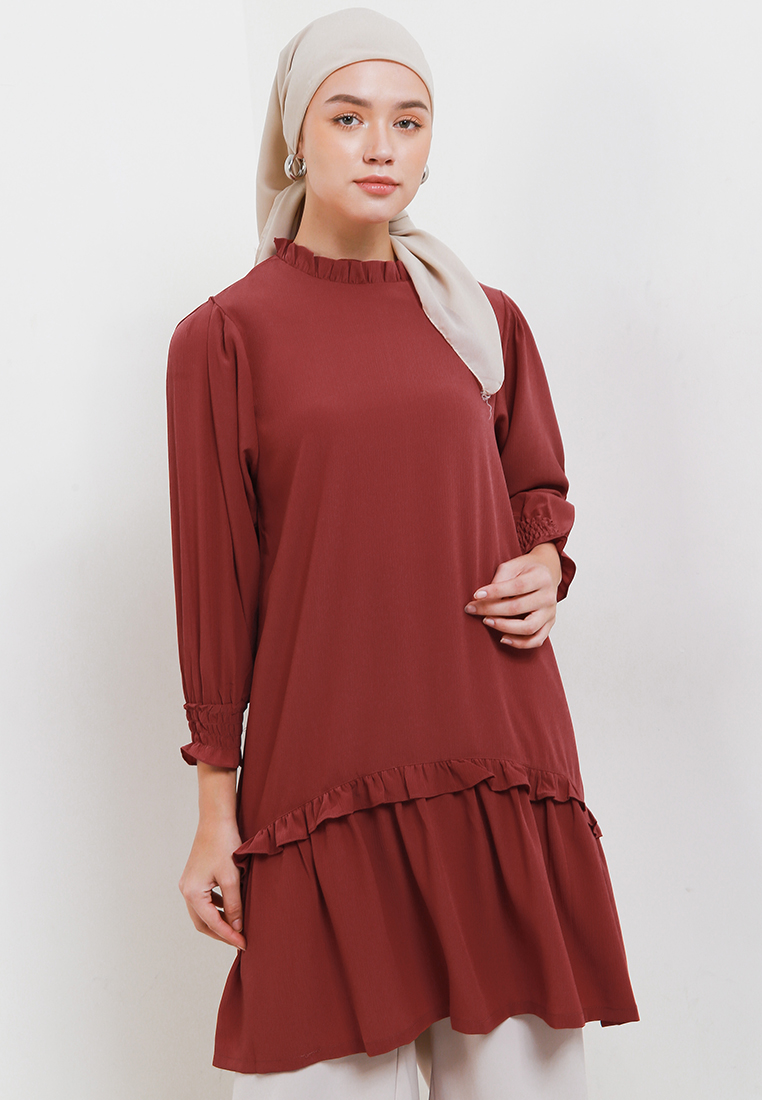 MFMW Natpoly Tunik Merah Bata