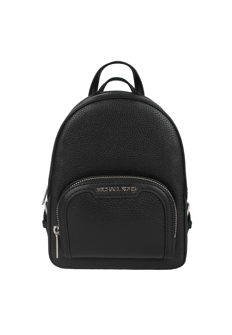 MICHAEL KORS Jaycee Medium Pebbled Leather Backpack in Black 35T2S8TB1L