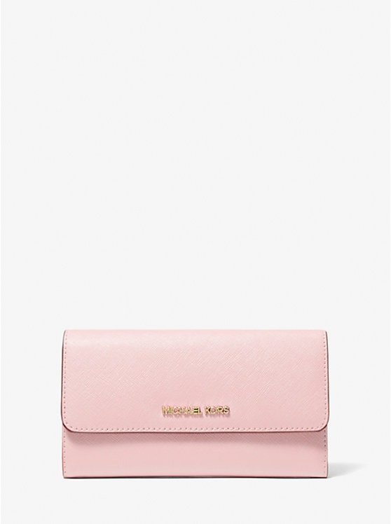 Michael kors Jet Set Travel Crossgrain Leather Trifold