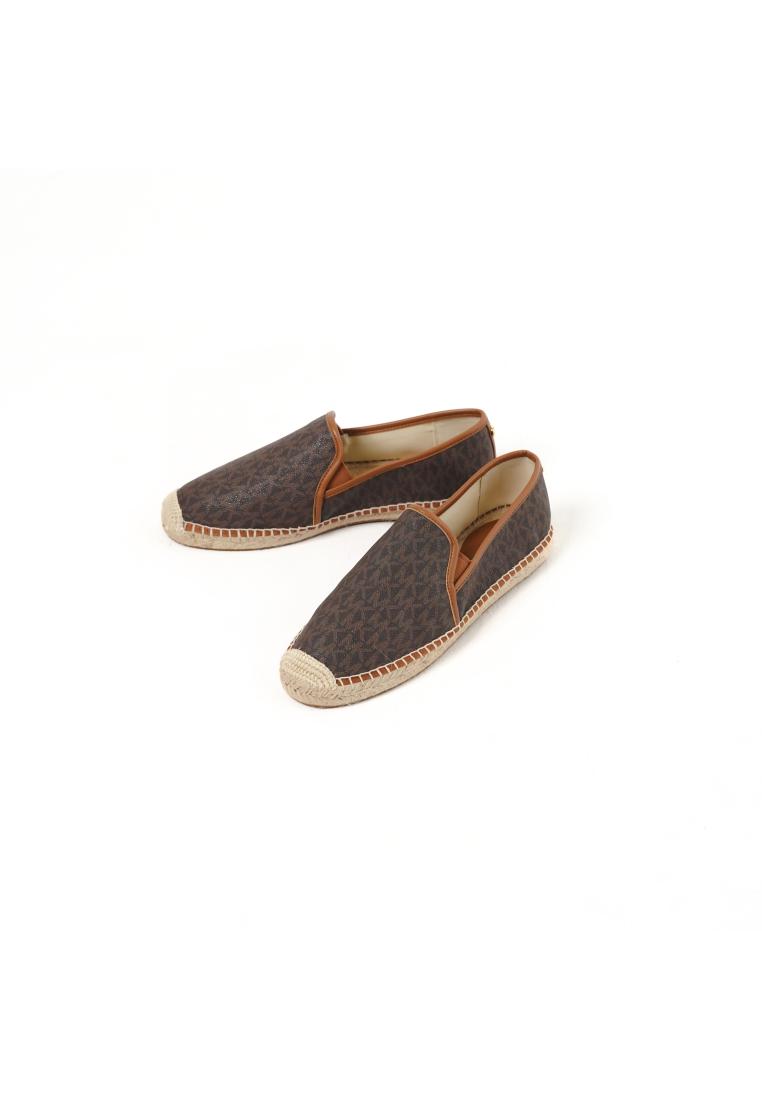 MICHAEL KORS Sepatu MICHAEL KORS MK MONOGRAM BROWN CAMEL ESPADRILLES 100% ORIGINAL
