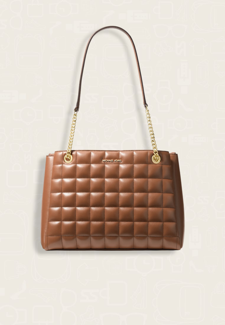 Michael Kors Soho Medium Quilted Tote Bag Luggage