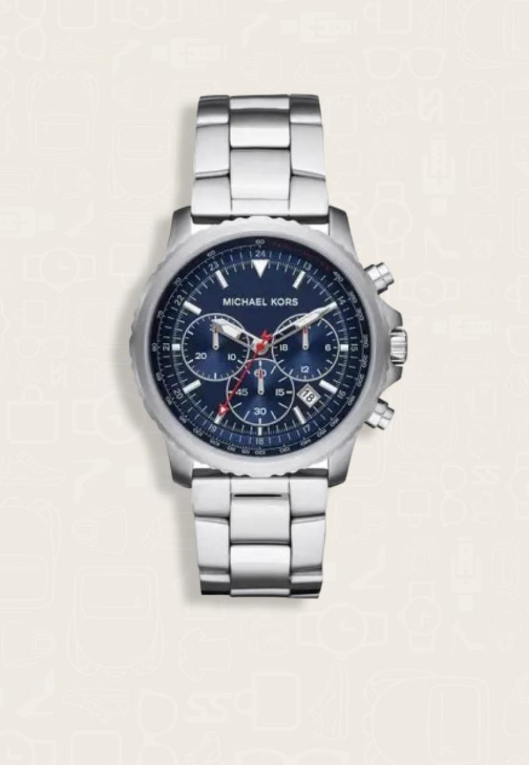 MICHAEL KORS Jam Tangan Pria Michael Kors Cortlandt Chronograph Stainless Steel Watch