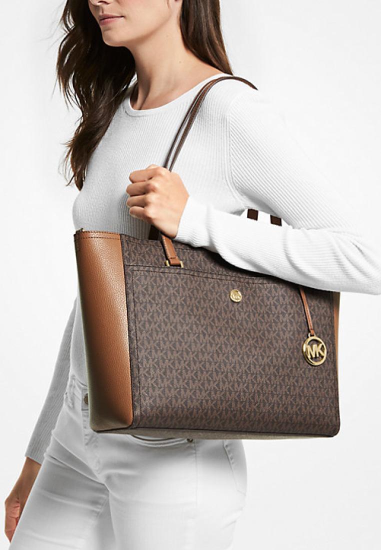 Michael Kors Maisie Large Logo 3-in-1 Tote Bag Brown