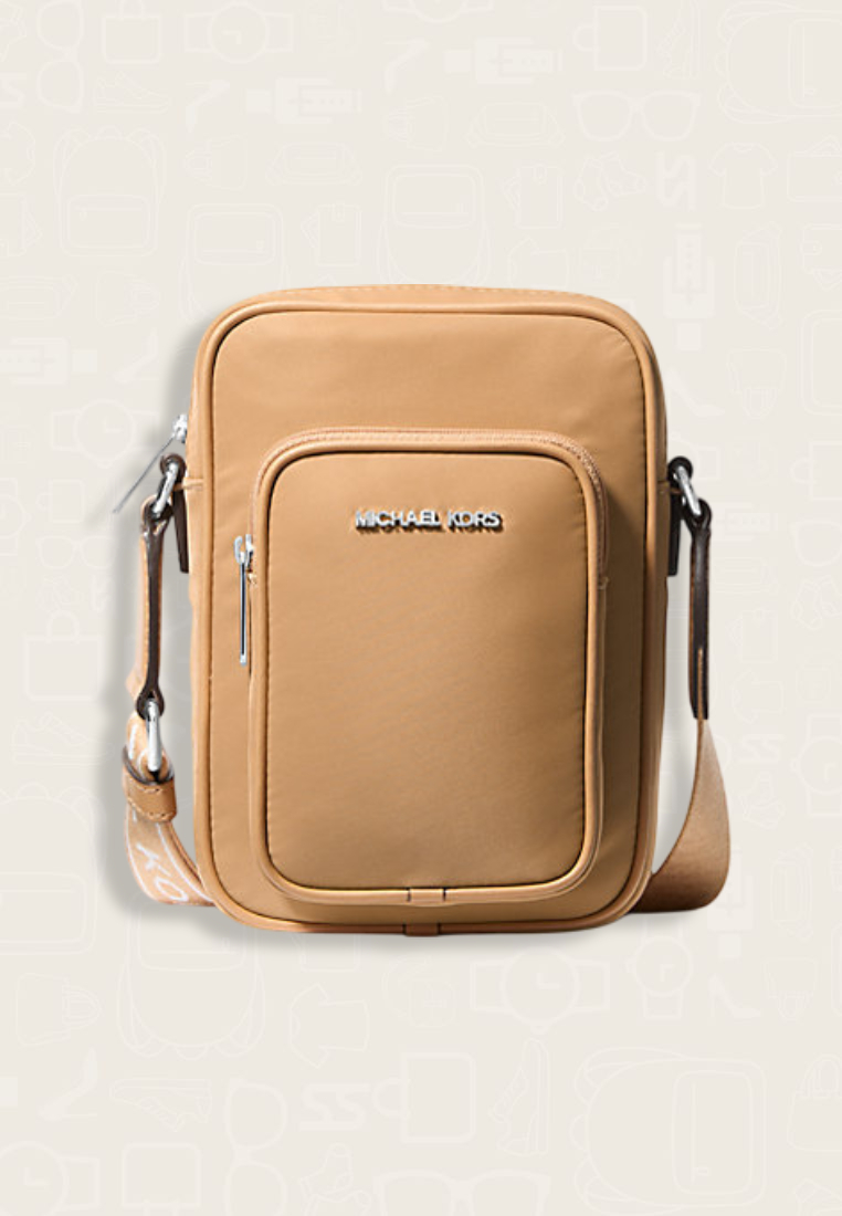 Michael Kors Khai Nylon Crossbody Bag Peanut