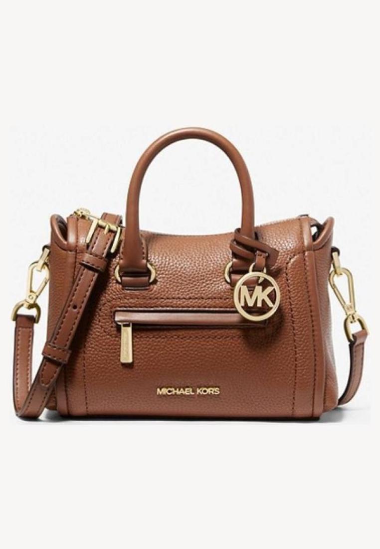 Michael Kors Carine Extra-Small Pebbled Leather Satchel Luggage