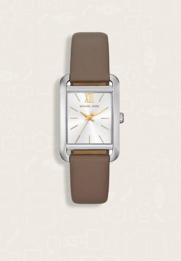 MICHAEL KORS Jam Tangan Wanita Michael Kors Three-Hand Green Leather Watch