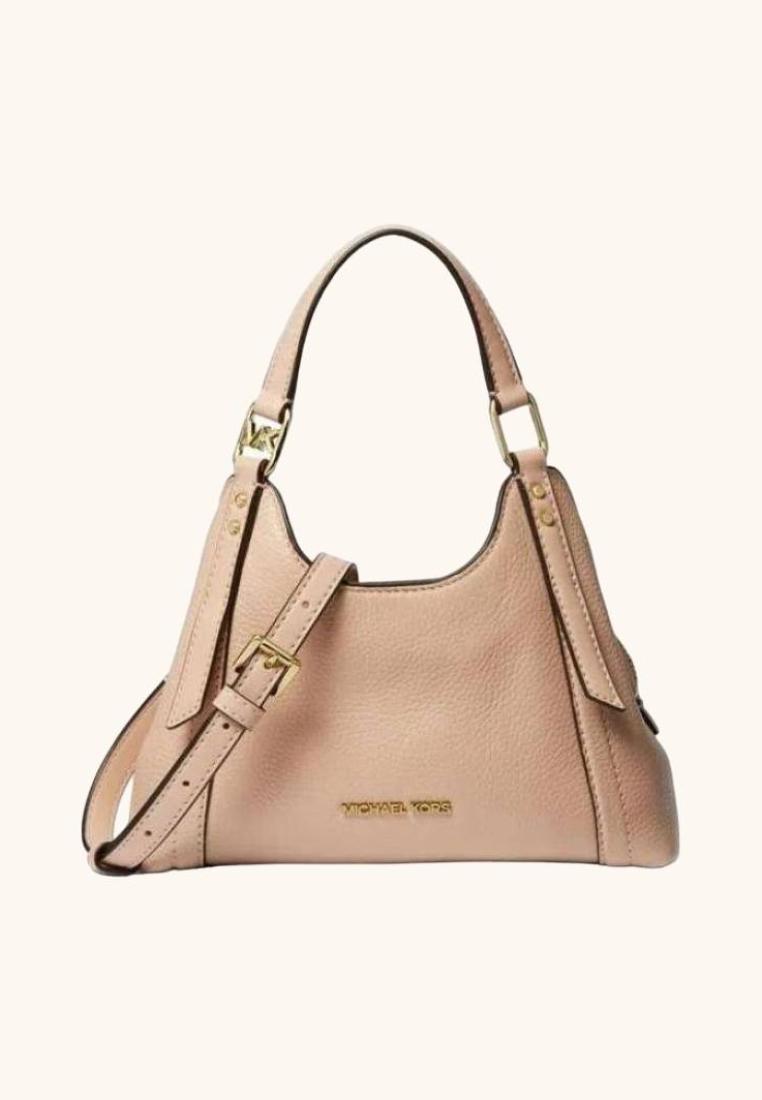 Michael Kors Arlo Small Pebbled Leather Crossbody Bag Buff