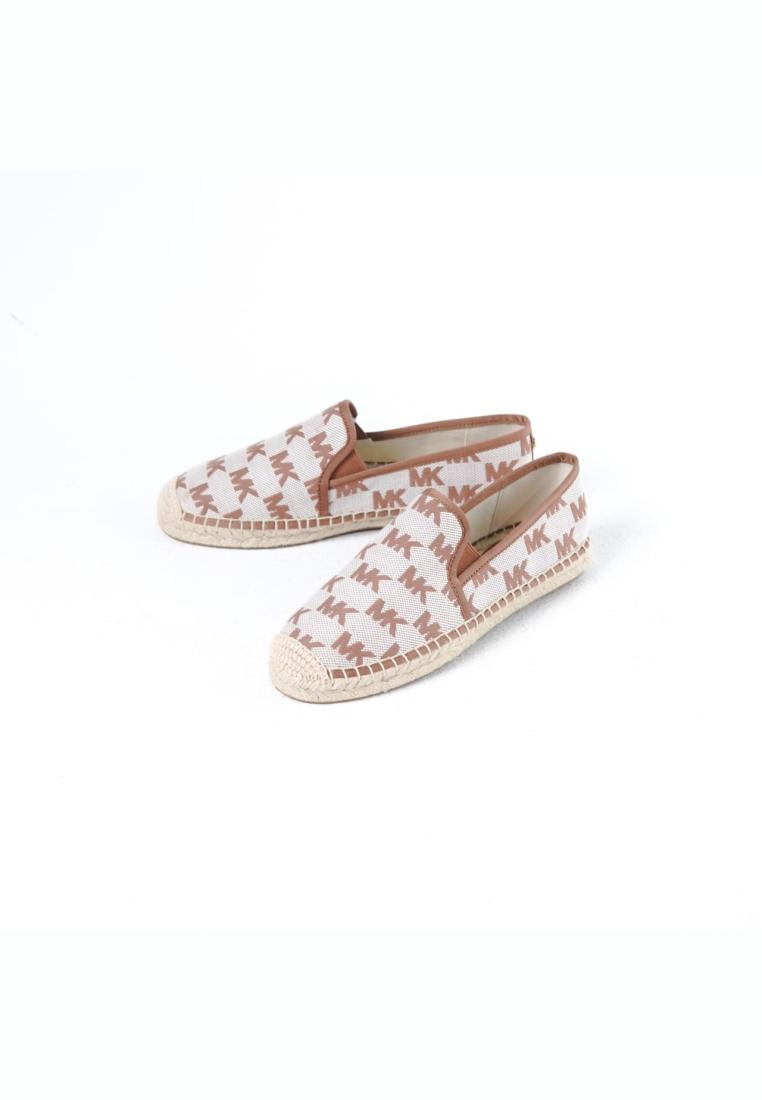 MICHAEL KORS Sepatu MICHAEL KORS MK BIG MONOGRAM CAMEL BEIGE ESPADRILLES 100% ORIGINAL